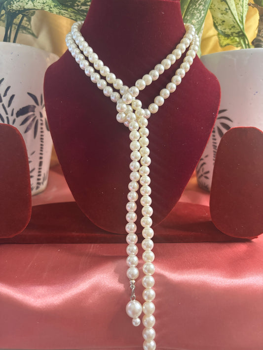 Versatile White Pearl Necklace – Single Piece, Many Styles